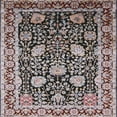 thumbnail image 1 of Ahgly Company Machine Washable Indoor Square Industrial Modern Bakers Brown Area Rugs, 3' Square, 1 of 7