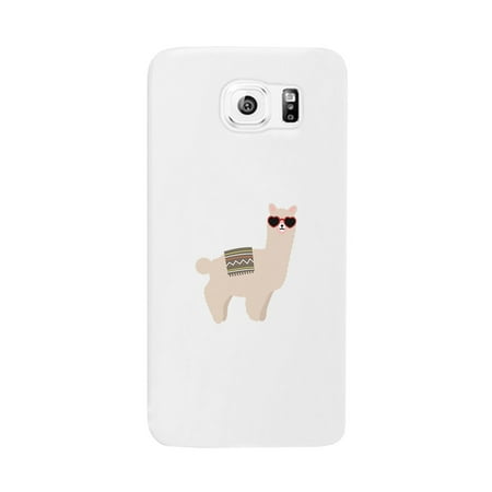 Llamas Sunglasses-Left White Best Friend Gift Phone Case Galaxy