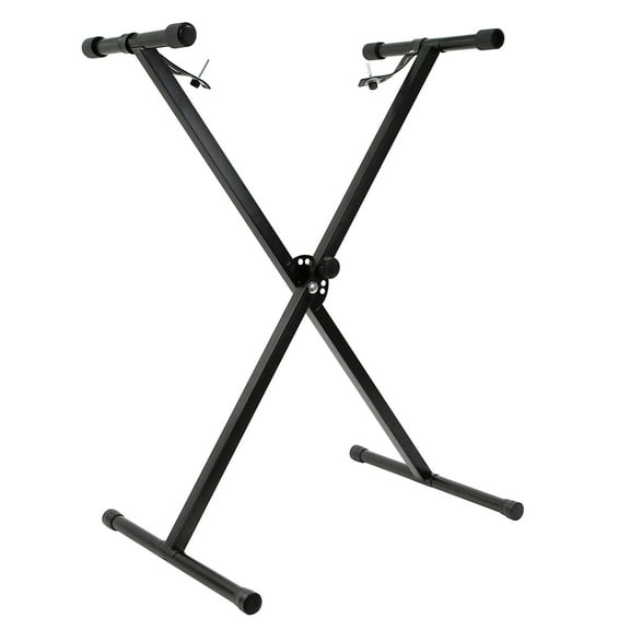 Hamzer Heavy Duty, Single-X Shape Piano Keyboard Stand, Adjustable w/ Locking Straps