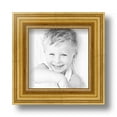 thumbnail image 2 of ArtToFrames 5x5 Inch Gold Picture Frame, This Gold Wood Poster Frame is Great for Your Art or Photos, Comes with Regular Glass (4159), 2 of 8