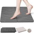 thumbnail image 1 of Tapete de Baño de Diatomeas Tapete de Piedra para el Baño Alfombra de Baño Antideslizante Superabsorbente con Secado Rápido y Fácil Limpieza (Gris Oscuro), 1 of 4