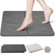 thumbnail image 1 of Tapete de Baño de Diatomeas Tapete de Piedra para el Baño Alfombra de Baño Antideslizante Superabsorbente con Secado Rápido y Fácil Limpieza (Gris Oscuro), 1 of 4