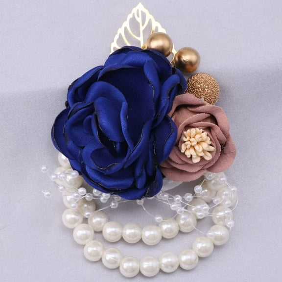 6PCS Wedding Bridal Wrist Flower Girl Bridesmaid Wrist Corsage Decor for Prom Party Wedding