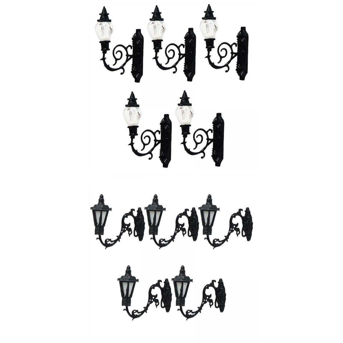 Lampes Murales Pour Maquette De Train - Échelle HO 1:87 - 3V/12V - Lot De 5 - Pour Décor De Rue Ou Gare