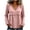 D118_Pink, variant on Zormilly Boho Tops for Women Long Sleeve V Neck Peplum Blouses Fashion Casual Frayed Gauze Shirts, S-3XL