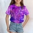 thumbnail image 2 of Godom Girls Tee Shirt Short Sleeve Comfortable Cotton Tees for Kids Kids Tshirts Clothes Summer Tops T-Shirt, 2 of 4