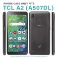thumbnail image 2 of FYBTO Étui de Téléphone pour [Alcatel TCL A2 (A507DL)], [Série Brossée][Bleu] Étui de Protection Antichoc pour TCL A2 (Tracfone, Simple Mobile, Conversation Directe, Total Wireless, Net10), 2 of 5