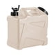 thumbnail image 1 of Grifo para tanque de agua de camping, duradero y portátil con doble asa de PE, práctico cubo. Beige, 1 of 9