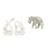 thumbnail image 1 of Estatuas de cisnes,Estatua de cisne de cerámica Escultura de mesa de cisne Elegante,Figura de cisne de porcelana Figura de cisne Decoración de escritorio,Figura de elefante,Escultura rústica, 1 of 8