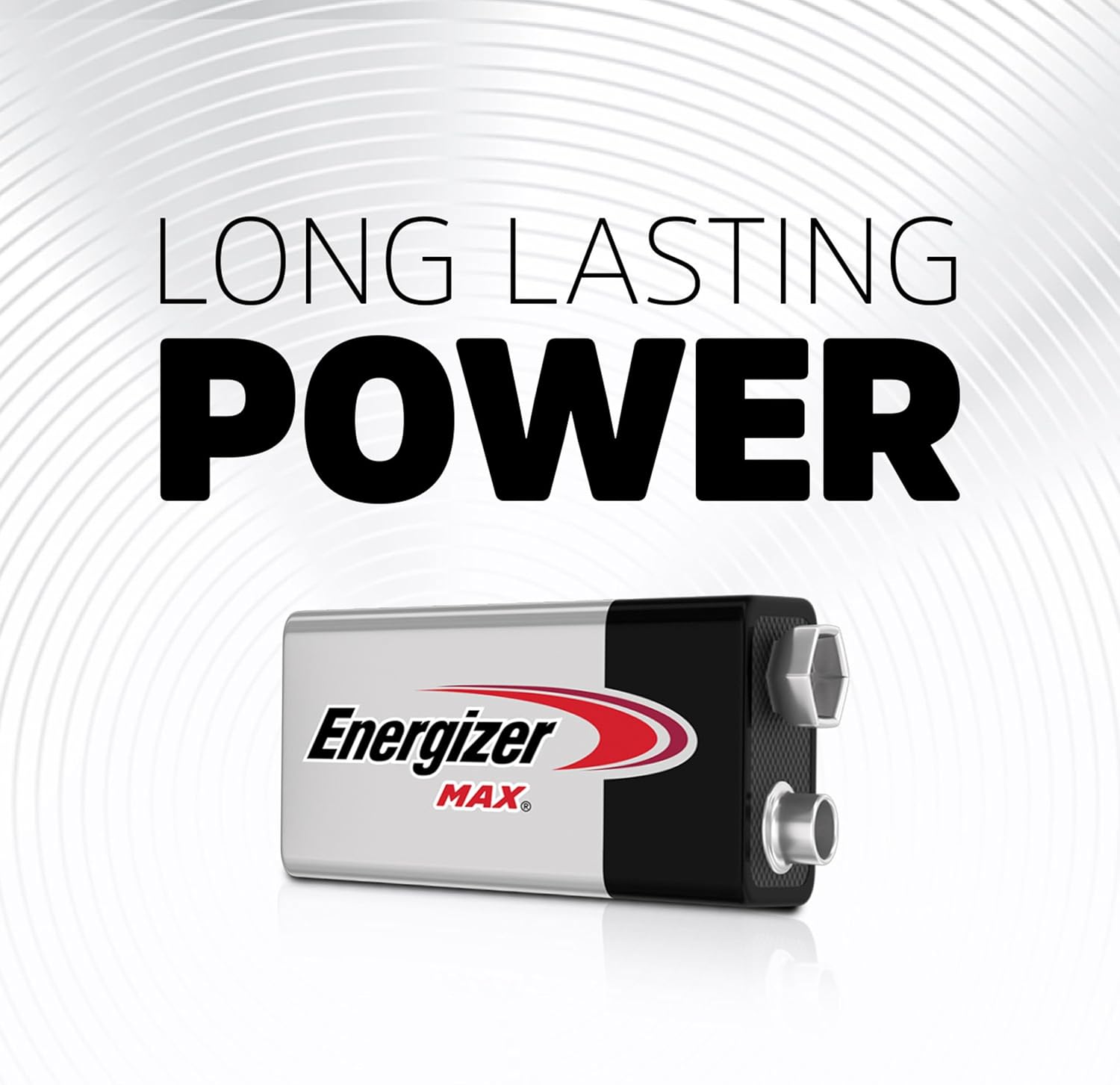 MAX 9V Batteries (4 Pack), 9 Volt Alkaline