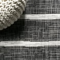 thumbnail image 5 of JONATHAN Y SANTA MONICA 5' Square Area Rug, Colonia Berber Stripe - Black/Ivory, SMB125E-5SQ, 5 of 6