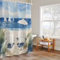 thumbnail image 6 of Summer Beach Shower Curtains for Bathroom, Sun Umbrella Ship Washable Fabric Shower Curtain with Hooks Waterproof Bathroom Decor Sets, 36 x 78 Inches, 6 of 9