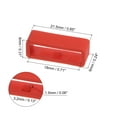 thumbnail image 2 of Uxcell 6pack Watch Strap Loop Fastener Rings 18mm Rubber Watch Holder Keeper Red, 2 of 6