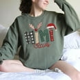 thumbnail image 3 of POPPOP Christmas Claus Embroidery Sweatshirt, Custom Mama Grandma Gigi Mimi Nickname, Gifts for Women Sweater, 3 of 4