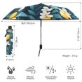 thumbnail image 3 of FORMRS Travel Umbrella Folding Auto Open Close Windproof Rain UV Protection, Floral Lemon, 3 of 8
