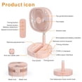 thumbnail image 5 of Magesh Ventilador de pedestal portátil Ventilador de pie plegable Ventilador de escritorio plegable, 5 of 5