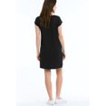 thumbnail image 3 of Ellos Plus Size Cotton Spandex Scoop Neck Short Sleeve A Line Tee Dress, 3 of 3