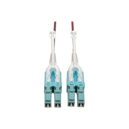 Tripp Lite 2M 10Gb Duplex Multimode 50/125 OM4 LSZH Fiber Patch Cable, Magenta