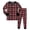 Pajama-727Red503, variant on Gunia Boy Girl Christmas Pajamas Toddler Cotton Plaid Long Sleeve Crewneck Top And Pants Festive Family 2 Piece Xmas Pjs Holiday Party Loungewear
