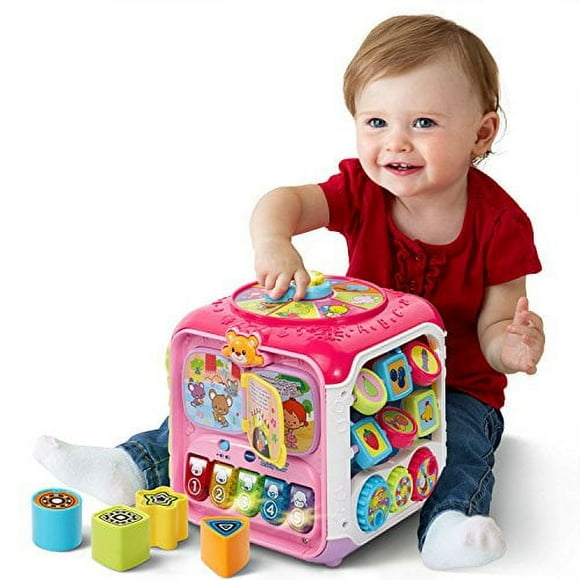 VTech Sort & Discovery Activity Cube (Frustration Free Packaging), Pink