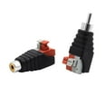 thumbnail image 4 of 1 Pair Universal Speaker Wire Cable to Audio Male RCA Jack Connector Adapter, 4 of 7