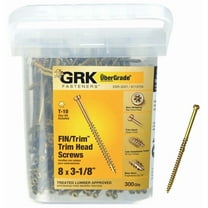 GRK Fasteners 115734 UberGrade Star Trim Head Steel Construction Screws, #8 x 3-1/8 in