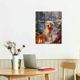thumbnail image 2 of COMIO  Canvas Wall Art Prints with Dog and Christmas Tree Picture for Holiday Decor, 2 of 4