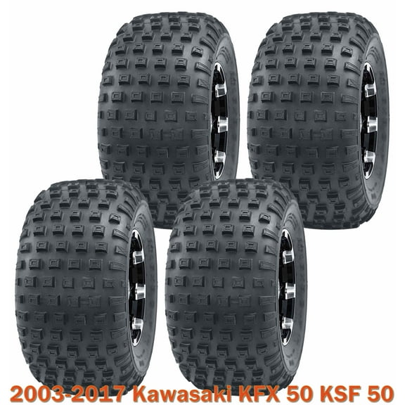 Full Set Sport ATV tires 16x8-7 for 2003-2017 Kawasaki KFX 50 KSF 50