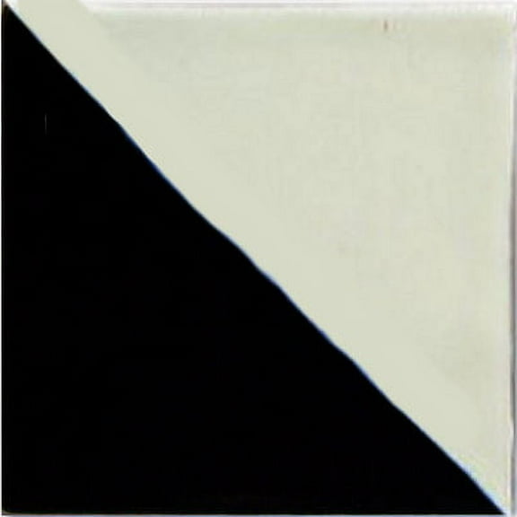 6x6 Black Harlequin Talvara Mexican Tile, Set of 4 pcs