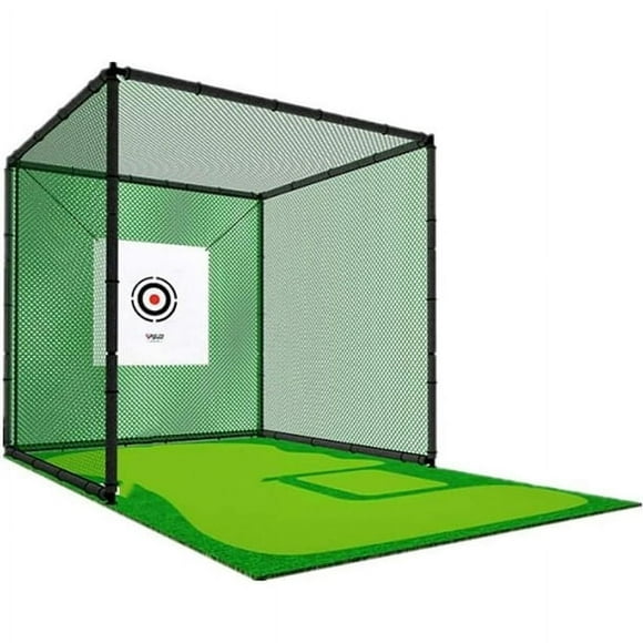 INTBUYING Portable Foldable Golf Hitting Cage Golf Training Golf Cage Hitting Net Golf Practice Network