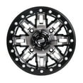 thumbnail image 5 of (4 Pack) 4/156 Tusk Teton Beadlock Wheel 14x7 4.0 + 3.0 Machined/Black For POLARIS RZR XP 900 2011-2014, 5 of 7