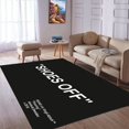 thumbnail image 2 of WFORT 193.5 (55'x82')=140x200cm - Black Shoes Off Rug, Sneakers Area Rug, Dressing Room Carpet, Laundry Room Rug, Personalized Gift, 2 of 6