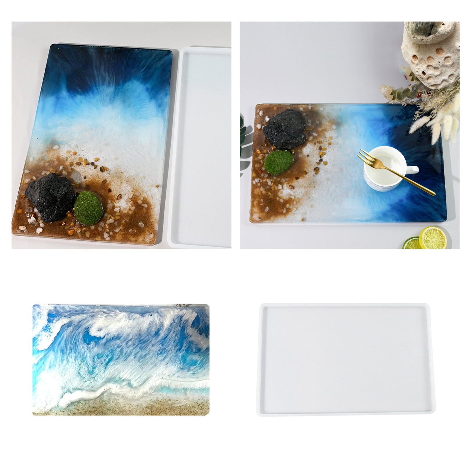 DIY Silicone Mold Resin Painting Molds Clay Crafting Molds Ornament Mold Suitable for Artists Students Craft Enthusiasts