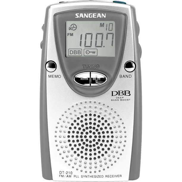 Sangean Portable Compact Digital Tuning Pocket Size AM/FM Radio with