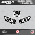 thumbnail image 2 of Kalair GFX Graphics Kit for Honda CRF250R (2010-2013) Semperfi Series, 2 of 5