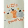 thumbnail image 6 of Wassery Baby Boys Girls Halloween Clothes 6M 12M 18M 24M Infant Casual Romper Tops Black Long Sleeve Letter Pumpkin Print Jumpsuit Sweatshirt Fall Outfits 0-24M, 6 of 8