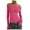 C-Hot Pink125, variant on DHFJKG Long Sleeve Shirts For Women Off Shoulder Mesh Sheer Tees Sexy Slim Fit Stretchy See Through Going Out Comfy Tops