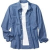 Men's Long-Sleeve Button-Down Shirt with Tee