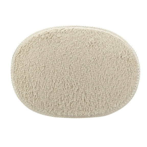 Shaggy Oval Rug Cozival Shaggy Oval Area Rug, 30X40cm Soft Plush Floor Mat for Bedroom, Bathroom, and Door Entry, Anti-Slip Indoor Carpet, Decorative Home Accent, Plush Floor Mat, Khaki