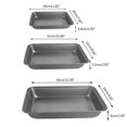 thumbnail image 3 of Bakewares Nonstick Cookie Sheet Baking Trays Baking Sheet Dishwasher Safe Non-Toxic Carbon Steel Material 3 Sizes Choose, 3 of 4