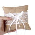 thumbnail image 6 of LingStar Hot Rustic Wedding Party Vintage Lace Burlap BridalBearer Pillows Cushion Sizes:S, 6 of 9