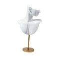 thumbnail image 3 of Milageto Bust Jewelry Display Model Elegant Jewelry Mannequin for Showroom Show Trade White, 3 of 8
