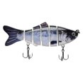 thumbnail image 2 of Señuelos de pesca para lubina, trucha, nadar con articulaciones múltiples, señuelos de natación de hundimiento lento, lubina, agua dulce, agua salada, gris Macarena señuelo, 2 of 8