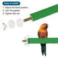 thumbnail image 3 of 0.6x3.9" Bird Paw Grinding Stick Parrot LoveBird Parakeet Cockatiel Perch Stand, Green, 3 of 6