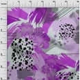thumbnail image 3 of oneOone Cotton Cambric Purple Fabric Abstract-Brush Stroke With Polka Diy Clothing Quilting Fabric Print Fabric By Yard 42 Inch Wide, 3 of 4