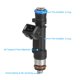 thumbnail image 3 of Inyector de combustible Unique Bargains 0280158205 Boquilla 55565970, 3 of 8