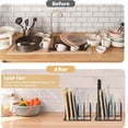 thumbnail image 4 of Bamboohart Cutting Board Organizer  [2-Pack] Cutting Board Holder Rack Baking Cookie Pan Sheets Cooling Small Racks Storage Stand for Kitchen Cabinet Countertop Bakeware Organizer 7.08 x, 4 of 6