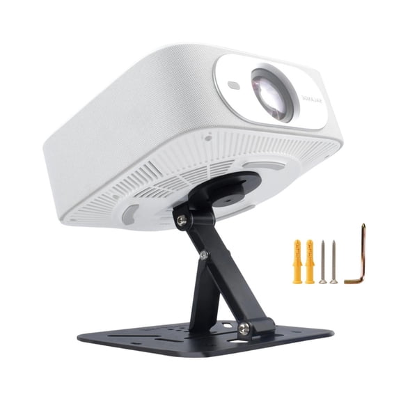 Metal Projector Stand Foldable To 1In Quick Setup 180° Rotate Adjustable For Home Theater Ceiling Installation