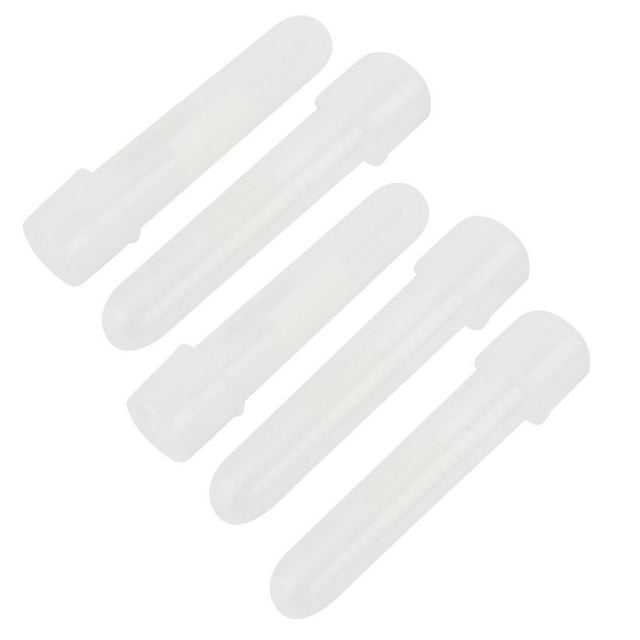 Unique Bargains Lab Plastic Test Tubing Tissue Cell Culture Tubes 12ml w Caps 5 Pcs