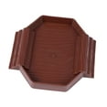 thumbnail image 1 of Cuenco de agua para tortuga con doble escalera, adorno para acuario, piscina para tortugas Rojo oscuro, 1 of 8